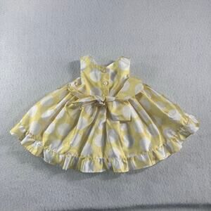 Marmellata Dress 3M Yellow with White Polka Dots Dress - Easter  Wedding  Spring